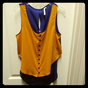 Gold & Blue Top